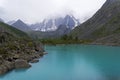 Upper Shavlinskoe Lake. Altai Mountains, Russia.