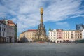 Upper Square and Holy Trinity Column - Olomouc, Czech Republic Royalty Free Stock Photo