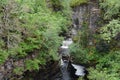 Upper stretch of Corrieshalloch Gorge Royalty Free Stock Photo