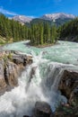 Sunwapta Falls in Jasper National Park, Canada Royalty Free Stock Photo