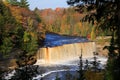 Upper Tahquamenon Falls in Autumn Royalty Free Stock Photo