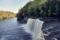 Upper Tahquamenon Falls in Michigan Royalty Free Stock Photo