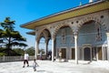 Upper terrace and Baghdad Kiosk, Topkapi Palace, Istanbul, Turkey Royalty Free Stock Photo