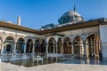 The upper terrace with fountain, ÃÂ°ftar bower and Baghdad Kiosk, Topkapi Palace,  Istanbul Royalty Free Stock Photo