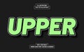 Upper Green Text Style Effect