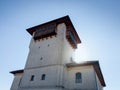 The upper town with the tower of Captain Husein Gradascevic in Gradacac castle in town of Gradacac, Bosnia, it is national