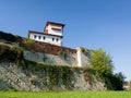 The upper town with the tower of Captain Husein Gradascevic in Gradacac castle in town of Gradacac, Bosnia, it is national