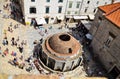 Upper View of old church in Dubrovnik Old Town