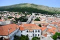 Upper View of old houses in Dubrovnik Old Town Royalty Free Stock Photo