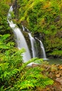 Upper Waikani Falls in Maui, Hawaii along the Road to Hana