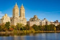 Upper West Side and Central Park in Fall, New York Royalty Free Stock Photo