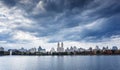 Upper West Side Skyline from Central Park, New York City Royalty Free Stock Photo