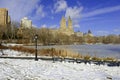 Upper West side skyline from Central Park, New York Royalty Free Stock Photo