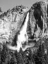 Upper Yosemite Fall, the highest waterfall in Yosemite National Park, California, USA Royalty Free Stock Photo
