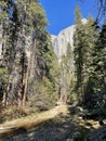 Upper Yosemite Fall Trailhead Royalty Free Stock Photo