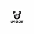 Uppercut Logo. Boxing logo Design. Letter U Logo