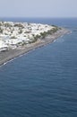 Upperview from Ancient Thira of Kamari village on island Santo