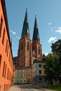Uppsala Cathedral in Sweden Royalty Free Stock Photo