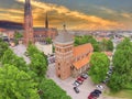 Uppsala 2 Churches Royalty Free Stock Photo
