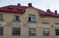 Old and worn demolition house in Uppsala