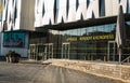 Uppsala, Uppland Sweden - Glass facade of the contemporary Konsert and Kongress - Concert and congress hall