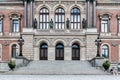 Uppsala, Uppland - Sweden - Symmetric facade of the Uppsala University main building