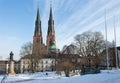 Uppsala by winter Royalty Free Stock Photo