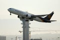 UPS Airlines plane taking off from Los Angeles Airport, LAX Royalty Free Stock Photo