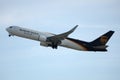 UPS Airlines plane taking off from Los Angeles Airport, LAX Royalty Free Stock Photo