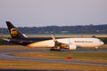 UPS Airlines plane taxiing Royalty Free Stock Photo