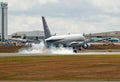 UPS Boeing 747-8F Freighter Cargo airplane on touuchdown