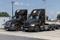 UPS delivery and transport trucks. UPS picks up, transports and delivers packages and parcels from all over the world