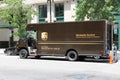 UPS delivery truck Royalty Free Stock Photo