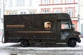 UPS delivery van during snowfall
