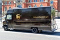 UPS delivery van Royalty Free Stock Photo