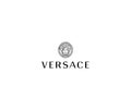 Versace logo editorial illustrative on white background Royalty Free Stock Photo