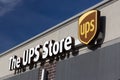 The UPS Store Exterior and Trademark Logo Royalty Free Stock Photo