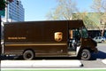 UPS delivery truck, San Jose, California, USA Royalty Free Stock Photo