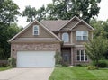 Upscale Contemporary Neutral Tan House with Multiple Rooflines