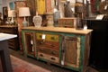 upscale furniture store, showcasing the latest trends and styles in upcycled furniture