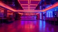 Upscale hotel discotheque featuring pulsating lights and dance music Royalty Free Stock Photo