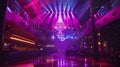 Upscale hotel discotheque featuring pulsating lights and dance music Royalty Free Stock Photo