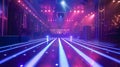 Upscale hotel discotheque showcasing pulsating lights and dance music Royalty Free Stock Photo