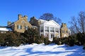 Upscale House with Snow Ground Royalty Free Stock Photo