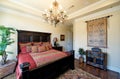 An upscale master bedroom