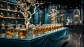 An upscale perfume boutique Glass wall mockup 1920 * 1080 background wallpaper