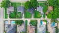 Upscale single-family homes with swimming pool and large backyard in expensive residential neighborhood suburbs Dallas, Texas, Royalty Free Stock Photo