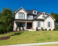 Upscale suburban house Royalty Free Stock Photo