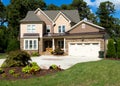 Upscale suburban house Royalty Free Stock Photo