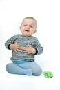 Upset baby Royalty Free Stock Photo